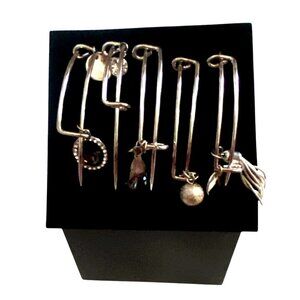 Christopher & Banks Silver Tone 5 Piece Bracelet Set-New in Box!